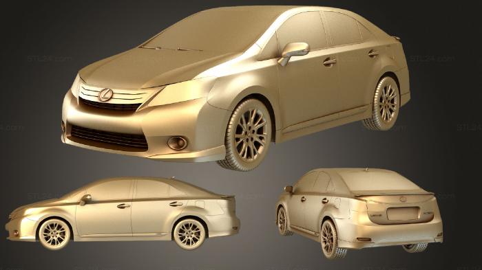 Автомобили и транспорт (Lexus HS 250h, CARS_2258) 3D модель для ЧПУ станка